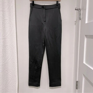 Cushnie Et Ochs grey thick silk and wool pants